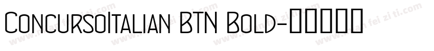 ConcursoItalian BTN Bold字体转换